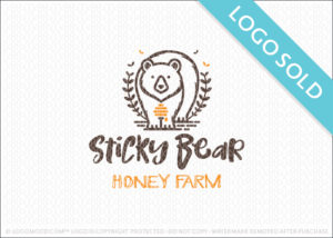 Sticky Bear Honey Farm Logo Sold