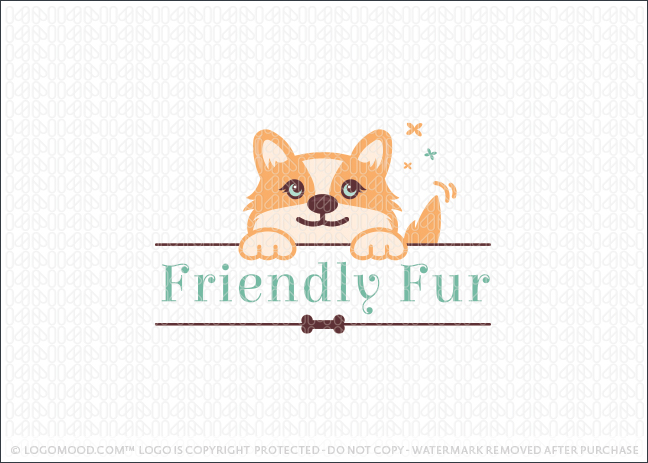 Cute Friendly Puppy Dog Character Logo For Sale By LogoMood
