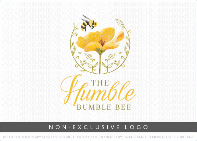 Humble Bumblebee - Non Exclusive Logo - Buy Premade Readymade Logos for ...