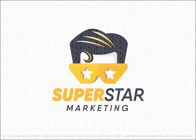 Superstar Superhero Logo For Sale LogoMood