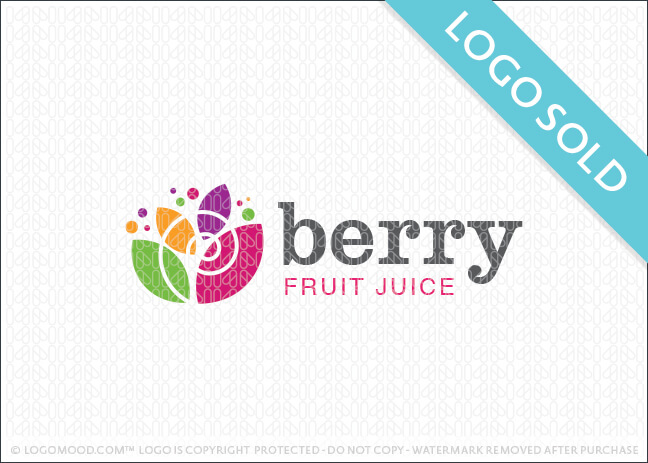 Berry Fruit Juice Logo Sold