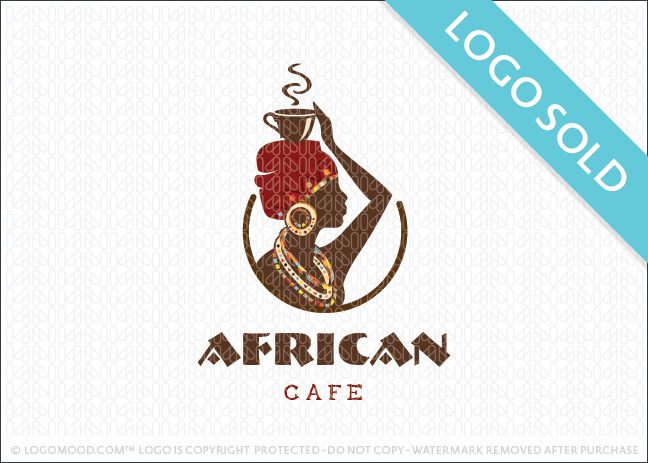 African Cafe Logo Sold