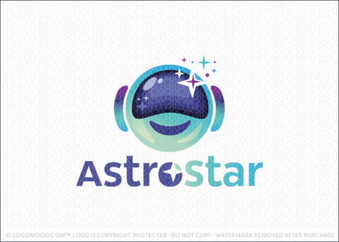 Astronaut Star Outer Space Logo For Sale By LogoMood