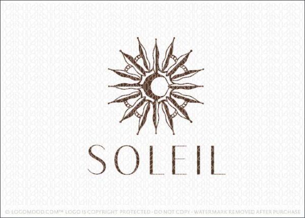 Soleil Sun - Buy Premade Readymade Logos for Sale