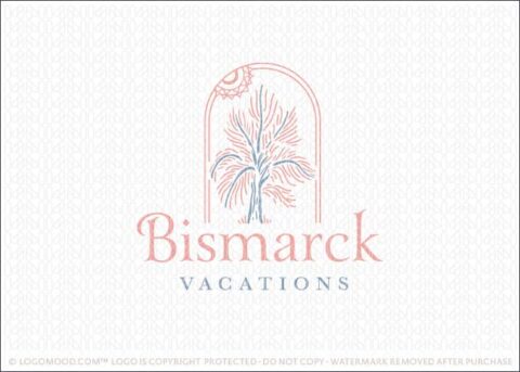 Bismarck Palm Tree Logo For Sale LogoMood.com