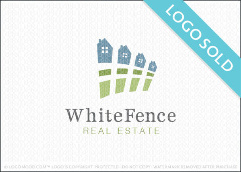 White Fence Real Estate Logo Sold