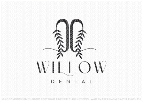 Willow Tree Dental Practice Logo for Sale LogoMood.com