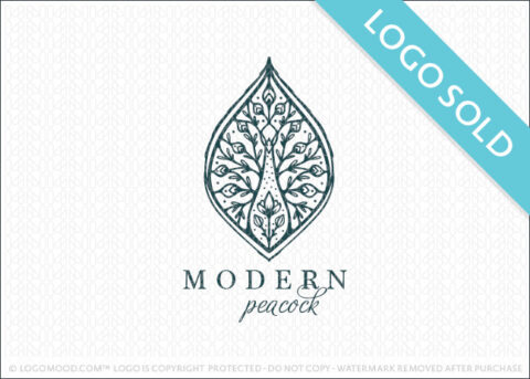 Modern Peacock Logo Sold