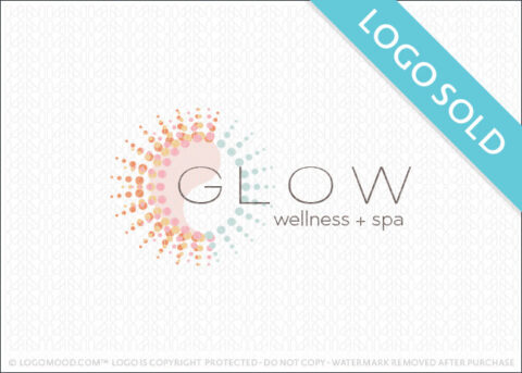 Glow Wellness Logo Sold LogoMood.com